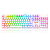 TECLADO MECANICO GAMER REDRAGON MITRA BRANCO E ROSA RGB COM SWITCH AZUL K551W P-RGB (PTBLUE) - Imagem 1