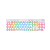 TECLADO OPTICO GAMER REDRAGON BRAHMA PRO RGB BRANCO SWITCH AZUL - Imagem 1