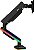 Suporte Gamer Com RGB De Mesa, Para Monitor 17 a 35, Pistão a Gás, Suporta 9kg, Preto, Elg F100RGB - Imagem 1