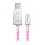 Cabo USB-C ELG com LED Inteligente, Recarga Rápida 15W 3A, Sincronização de Dados, 1 metro, Rosa LEDC10PK - Imagem 2