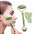Massageador Natural Facial Jade Roller  + Corpo Gua Sha Board - Imagem 3
