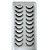 Cartela De Cilios 10 Pares Base Preta - E01 Mini - Imagem 1