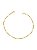 Pulseira Plaquinhas de Coração Banho de Ouro 18K - Imagem 1
