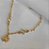 Pulseira Dourada Infantil Menina Banho de Ouro 18K - Imagem 2