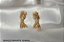 Brinco Infantil Girafa Lisa Banho de Ouro 18K - Imagem 2