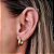 Brinco Argola Lisa Básica M Banho de Ouro 18K - Imagem 1