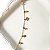 Pulseira Infantil Menina Tartaruga Abelha e Cristal Banho de Ouro 18K - Imagem 1