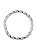 Pulseira Mola Lisa Banho de Ródio Branco - Imagem 1