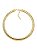 Colar Choker Malha Grossa Achatada Banhado a Ouro 18K 10mm - Imagem 1