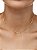 Colar Choker Elos com Bolinhas 40cm Banho de Ouro 18K - Imagem 2