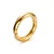 Pulseira Bracelete Assimétrica Lisa Banho de Ouro 18K - Imagem 2