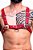 HARNESS EM  COURO SINTETICO VERMELHO - Imagem 1