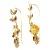 Brinco Cerejeira banho de ouro amarelo - Imagem 1