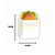 Saco Papel Branco p/ Hamburguer - 14 x 10 - Com 500 Unidades - Imagem 1
