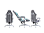 Cadeira Gamer Prism Cinza e Azul com Almofadas EVOLUT - Imagem 2