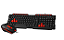 Kit Teclado e Mouse C3Tech Preto e Vermelho ABNT2 1200DPI - Imagem 1