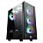 GABINETE GAMER FORTREK CRUISER, RGB, MID-TOWER, ACRILICO, 3 FANS, BLACK - FORTREK ATX CRUISER PT - Imagem 1