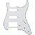 Escudo para Guitarra Strato HSS 3 Camadas Branco Dolphin 2353 - Imagem 1