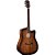 Violão Cort CORE-DC Mahogany Open Pore Black Burst Folk All Solid c/ Soft Case - Imagem 1