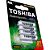 Pilha Recarregável AAA 1,2V 950mAh TNH03GAE Toshiba - 4 und - Imagem 2