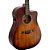Violão Waldman DCEX-1041 AMB Folk Cutaway Solid Spruce Ambar Eletroacústico - c/ Bag - Imagem 2