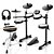 Bateria Eletrônica Donner DED-80 - 7 peças - c/ banco e fones - Imagem 1