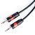 Cabo de Áudio Santo Angelo SA2X CA20 2,0m - P2 estéreo x P2 estéreo - Imagem 1