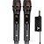 Microfone Sem Fio UHF Dinâmico de Mão Custom Sound CW 70 DUO - 2 bastões - c/ bateria recarregável - Imagem 1