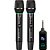 Microfone Sem Fio UHF Dinâmico de Mão Custom Sound CW 70 PRO - 2 bastões - c/ bateria recarregável - Imagem 1