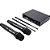 Microfone Sem Fio UHF Lexsen NXS902C HT2 Dinâmico de Mão Duplo - Imagem 1