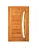 Porta Pivotante Pavuna com Visor - Madeira Maciça - Angelim - Imagem 1