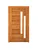 Porta Pivotante Horizontal Com Visor Duplo - Madeira Maciça - Angelim - Imagem 1