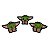 Kit Baby Yoda com 3 Pins - Imagem 2