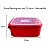 Pote Retangular de 2 Litros - Vermelho - Imagem 6