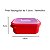 Pote Retangular de 1 Litro - Vermelho - Imagem 6
