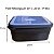 Pote Retangular de 5 Litros - Preto - Imagem 6