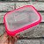 Pote Retangular de 1 Litro  - Transparente e Rosa - Imagem 1