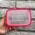 Pote Retangular de 500 ml  - Transparente e Rosa - Imagem 4