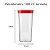 Pote Hérmetico 1500 ml - Vermelho - Imagem 6