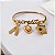 Bracelete Folheado Acredite Malandragem Fé Umbanda Candomblé - Imagem 1