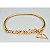 Bracelete Folheado Fé Acredite Orixá Umbanda Candomblé - Imagem 1