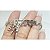Bracelete Folheado Prateado Exu Umbanda Candomblé - Imagem 2