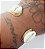 Bracelete Aço Folheado Búzios - Imagem 1