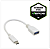 Cabo Adaptador OTG - USB-A / Type-C - Branco - Verde - Imagem 1