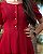 Vestido de Pregas Alice Marsala com Botões - Imagem 6