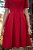 Vestido de Pregas Alice Marsala - Imagem 7