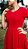 Vestido de Pregas Alice Vermelho - Imagem 2
