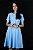 Vestido de Linho Helena Azul França - Imagem 1