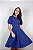 Vestido de Linho Helena Azul Royal - Imagem 5