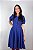 Vestido de Linho Helena Azul Royal - Imagem 3